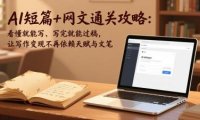 AI短篇+网文通关攻略:看懂就能写、写完就能过稿,让写作变现不再依赖天赋与文笔