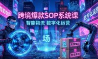 跨境爆款SOP系统课,“内容飞轮+精准投放+AI自动化”为核心,拆解“人×货×场”黄金公式