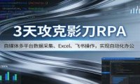 3天攻克影刀RPA：自媒体多平台数据采集、Excel 、飞书操作，实现自动化办公